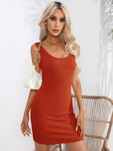 Load image into Gallery viewer, Scoop Neck Sleeveless Bodycon Dress