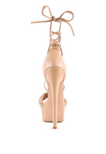 Load image into Gallery viewer, TWERK TIE-UP BRAIDED HIGH PLATFORM SANDALS