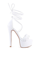Load image into Gallery viewer, TWERK TIE-UP BRAIDED HIGH PLATFORM SANDALS