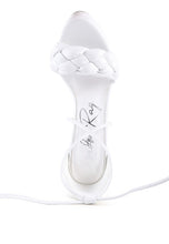 Load image into Gallery viewer, TWERK TIE-UP BRAIDED HIGH PLATFORM SANDALS