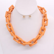 Load image into Gallery viewer, MATTE CHAIN NECKLACE SET