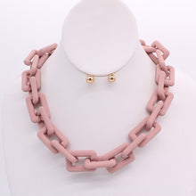 Load image into Gallery viewer, MATTE CHAIN NECKLACE SET