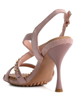Load image into Gallery viewer, DOMEDA Metal Chain Mid Heel Sandal