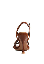 Load image into Gallery viewer, DOMEDA Metal Chain Mid Heel Sandal