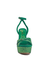 Load image into Gallery viewer, Bellini Microfiber High Block Heeled Sandals