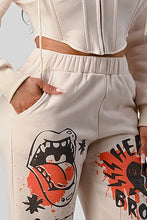 Load image into Gallery viewer, CASUAL JACKET AND GRAPHIC PANTS SET