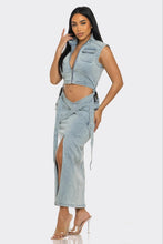Load image into Gallery viewer, Modern Edge Denim Co-ord Set