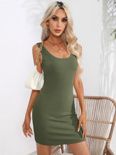 Load image into Gallery viewer, Scoop Neck Sleeveless Bodycon Dress