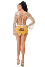 Load image into Gallery viewer, Crochet Skirt Set Sunflower