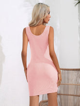Load image into Gallery viewer, Scoop Neck Sleeveless Bodycon Dress