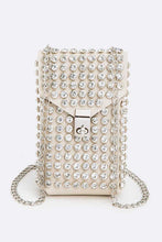 Load image into Gallery viewer, Crystal Studs Cellphone Convertible Bag
