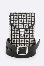 Load image into Gallery viewer, Crystal Studs Cellphone Convertible Bag
