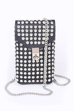 Load image into Gallery viewer, Crystal Studs Cellphone Convertible Bag
