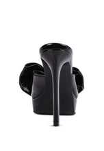 Load image into Gallery viewer, My Time Patent Pu Bow Detail High Heeled Sandal
