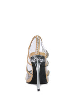 Load image into Gallery viewer, Diamante Clear High Heel Cage Pumps
