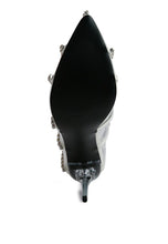 Load image into Gallery viewer, Diamante Clear High Heel Cage Pumps
