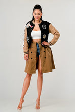 Load image into Gallery viewer, Black Queen letterman Jacket
