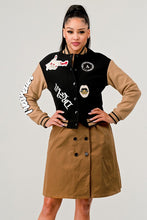 Load image into Gallery viewer, Black Queen letterman Jacket
