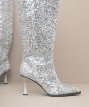 Load image into Gallery viewer, Jewel - Knee High Sequin Boots
