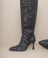 Load image into Gallery viewer, Jewel - Knee High Sequin Boots
