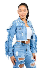 Load image into Gallery viewer, SEXY FASHION DENIM JACKET
