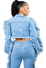 Load image into Gallery viewer, SEXY FASHION DENIM JACKET
