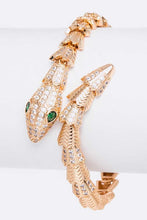 Load image into Gallery viewer, Cubic Zirconia Iconic Snake Bracelet
