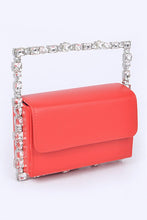 Load image into Gallery viewer, Rhinestone Top Handle Square Iconic Clutch
