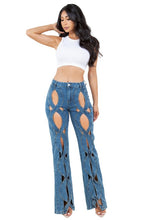 Load image into Gallery viewer, WOMEN FASHION STYLE DENIM PANTS
