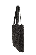 Load image into Gallery viewer, PARIS Embroidery Straw Tote Bag
