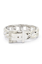 Load image into Gallery viewer, Crystal Buckle Chain Designed Iconic Bangle
